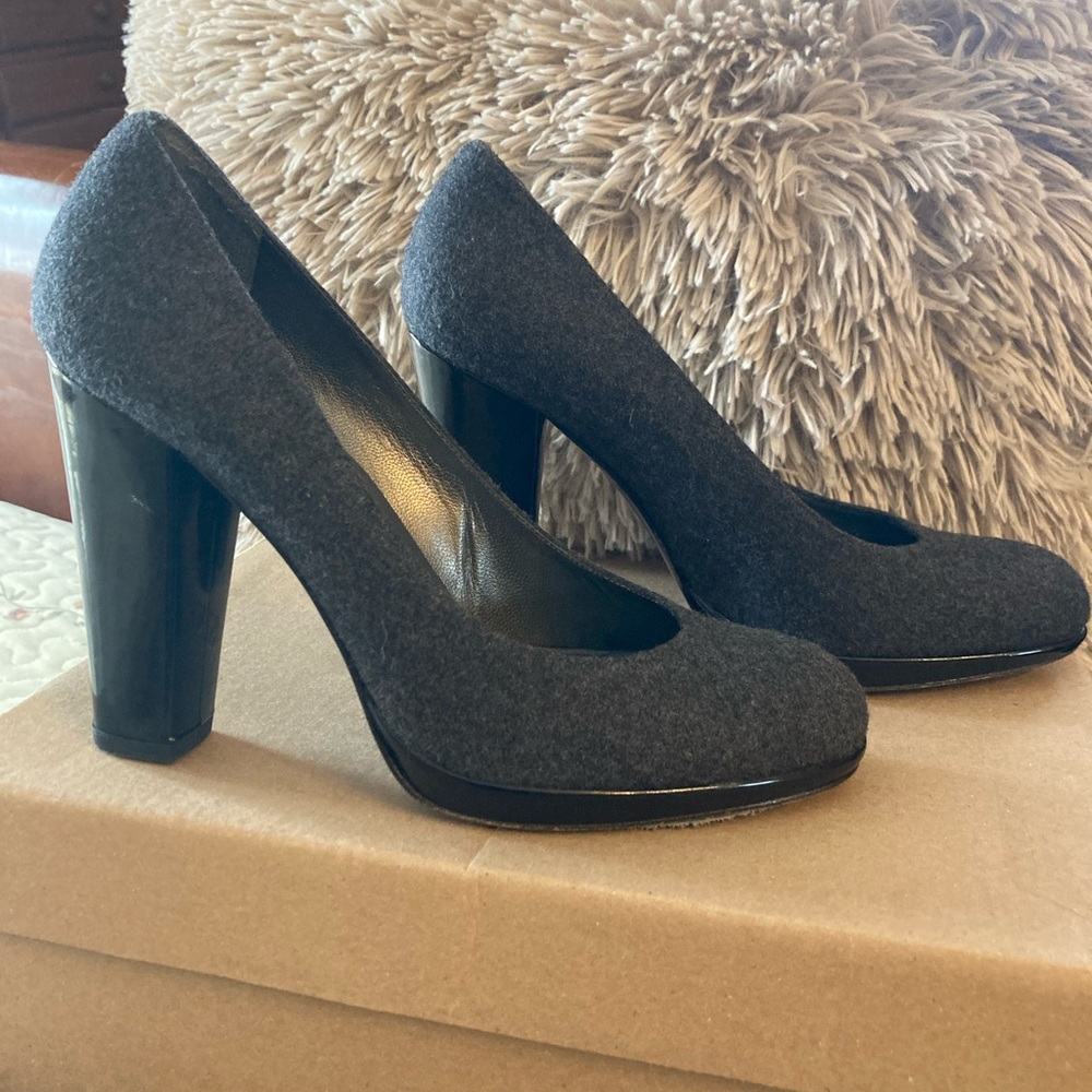 Stuart Weitzman flannel pumps